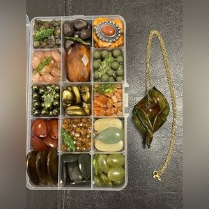 Craft Beads, TERRACOTTA & OLIVE - DON’T EAT, Jewelry Supplies, loose bulk beads